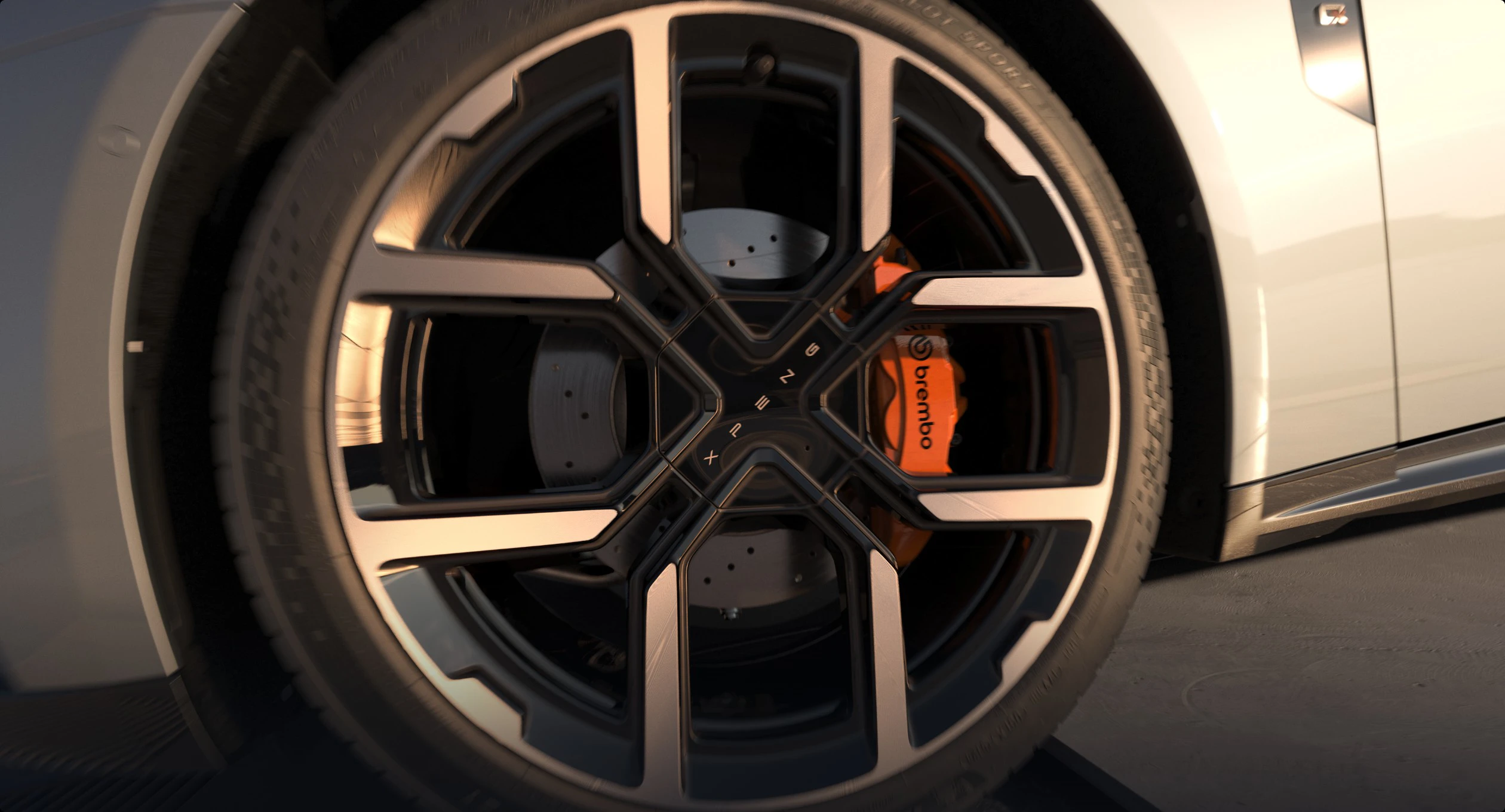 XPENG P7 820 RWD wheels view
