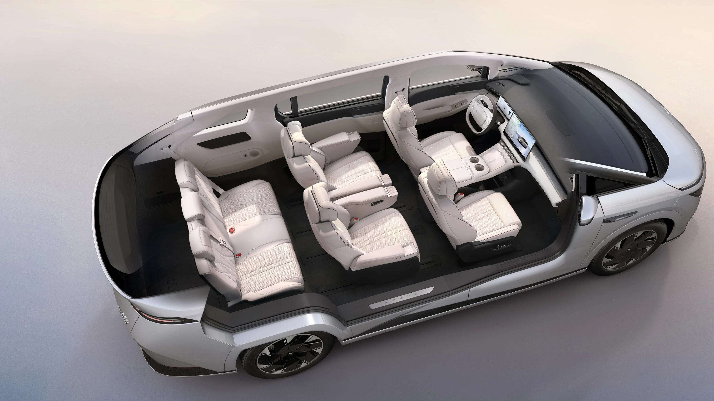 XPENG X9 AWD Performance interior view