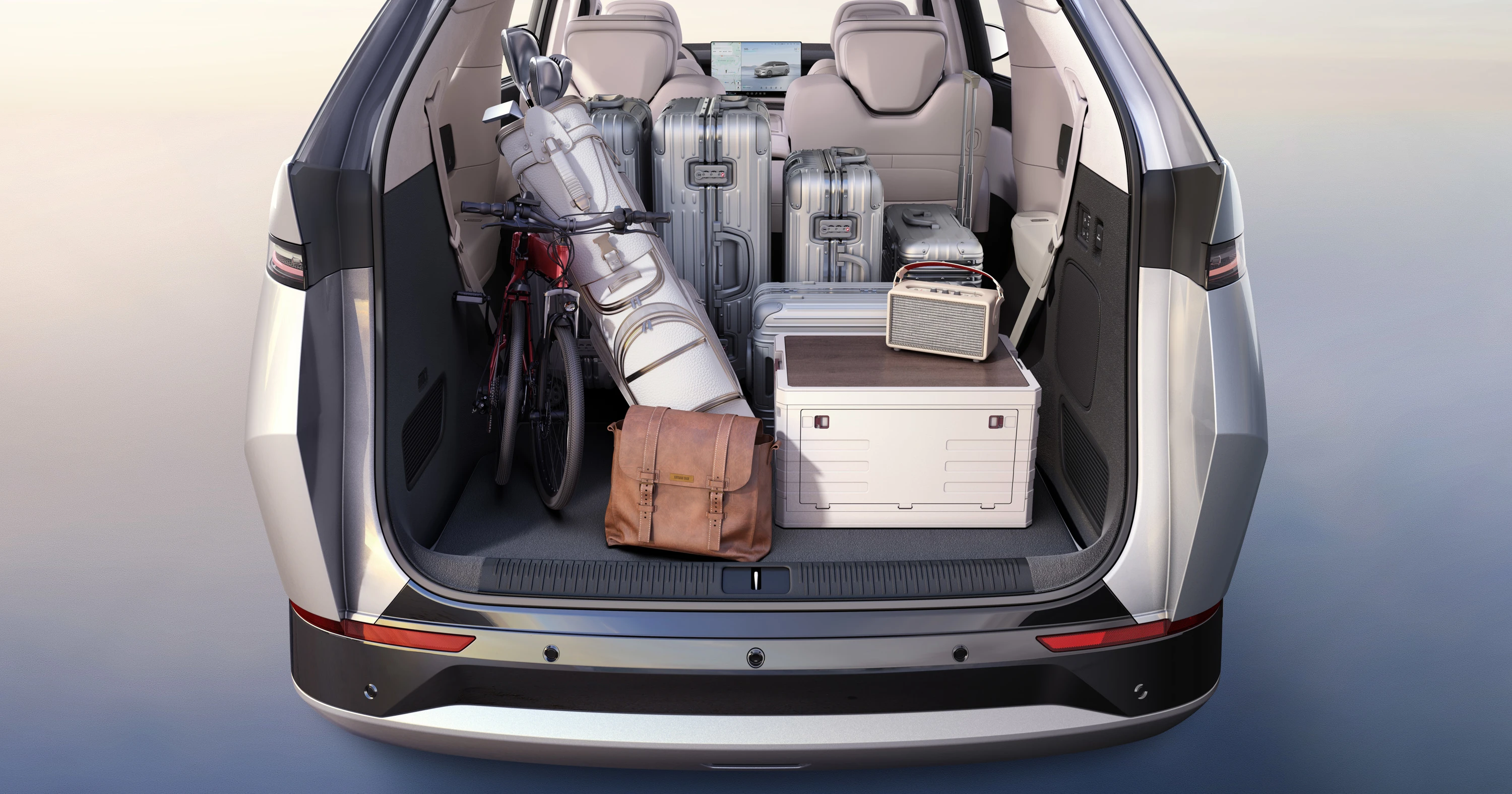 XPENG X9 AWD Performance trunk view