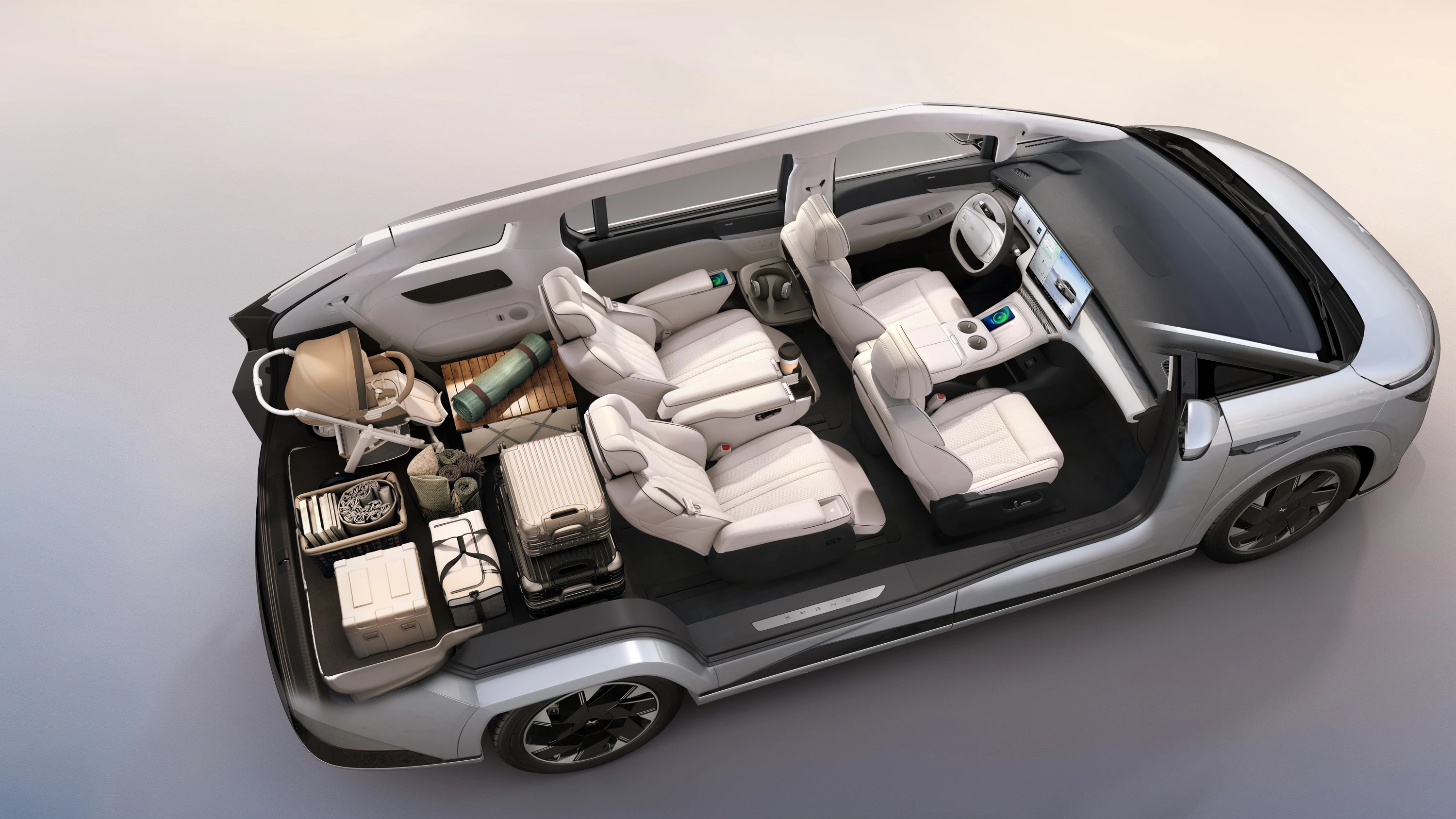 XPENG X9 AWD Performance interior view
