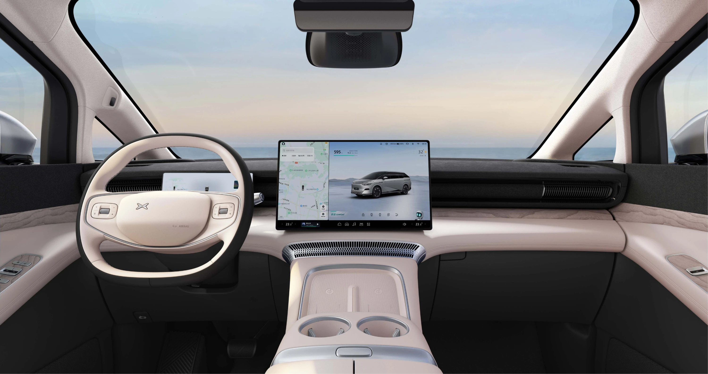 XPENG X9 AWD Performance screens view