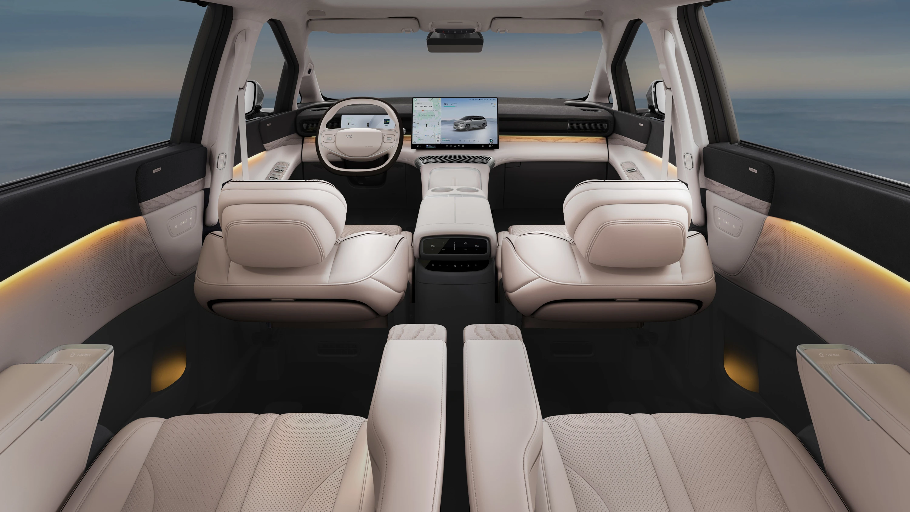XPENG X9 AWD Performance interior view