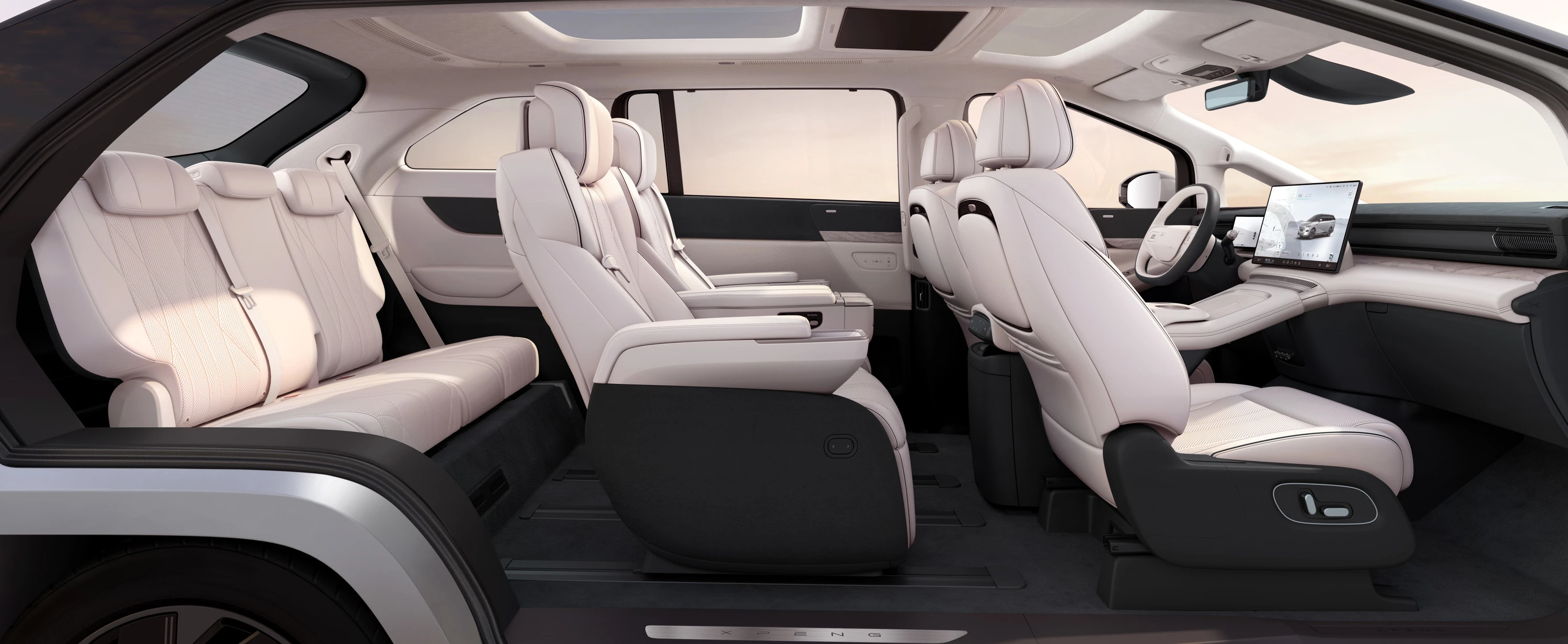 XPENG X9 FWD Long Range interior view