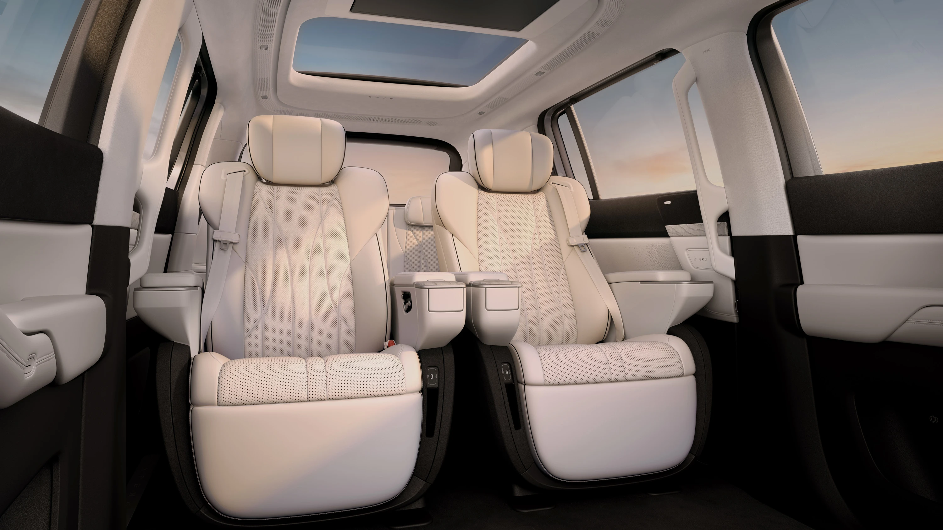 XPENG X9 FWD Long Range secondrowseats view