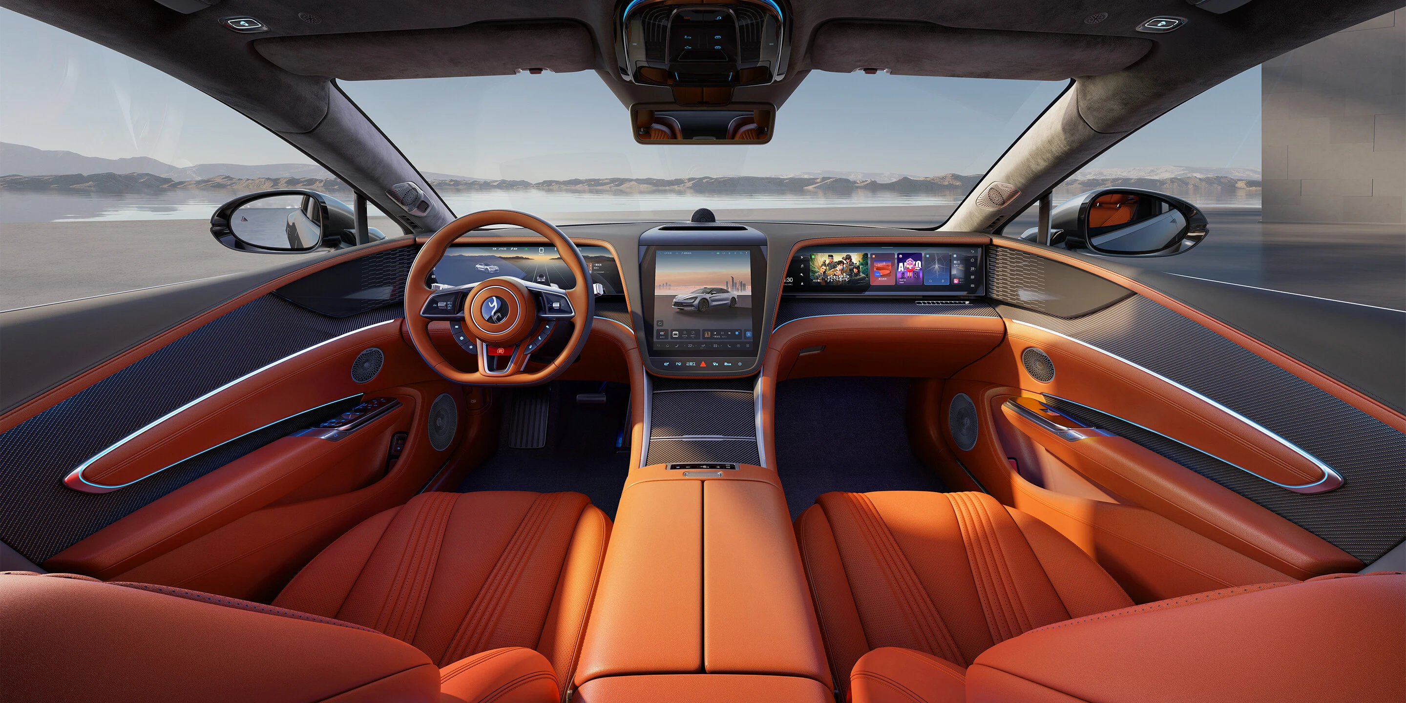 YangWang U7 EV 5-seat Luxury interior view
