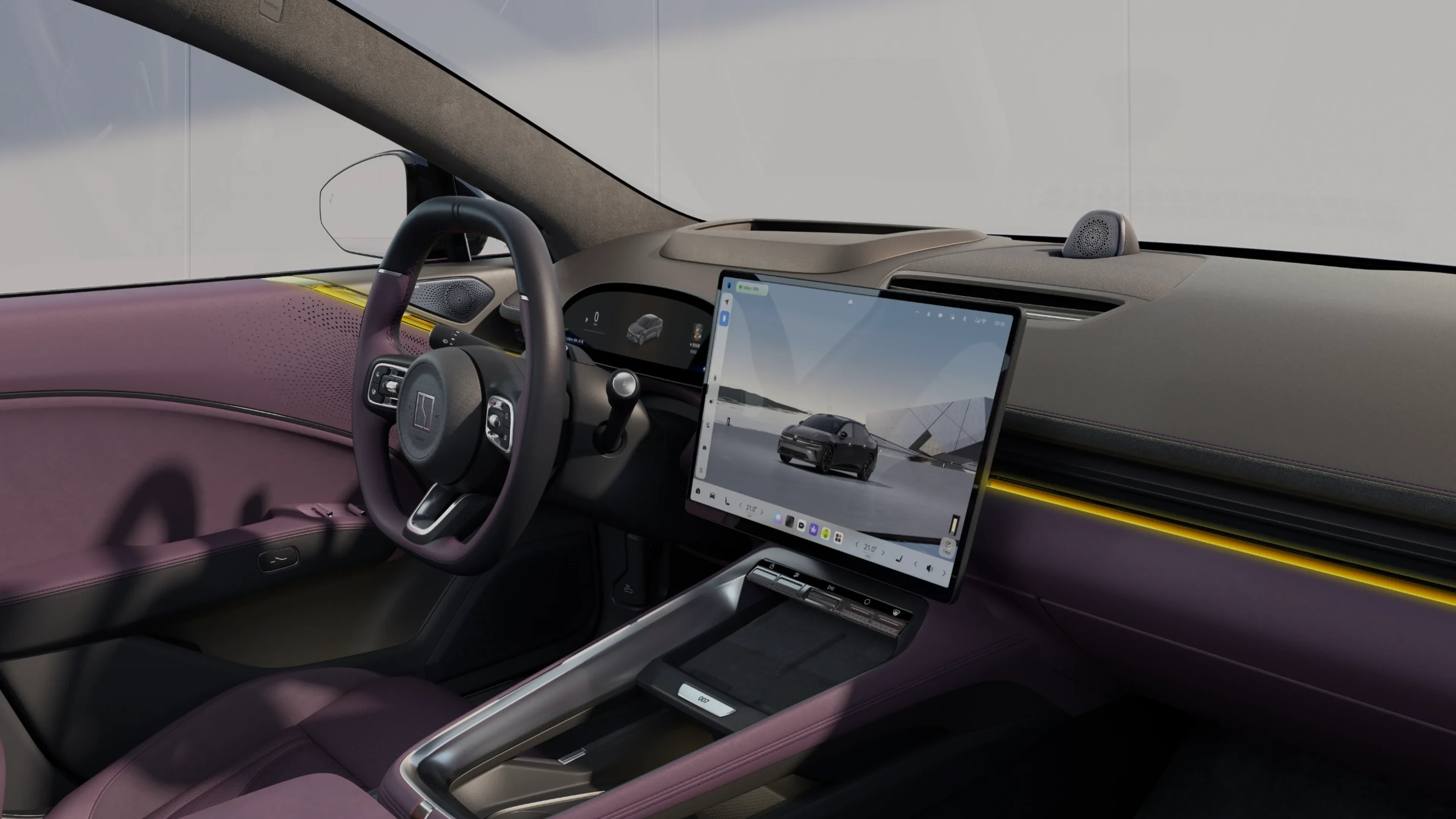 Zeekr 007 103 kWh AWD Ultra screens view