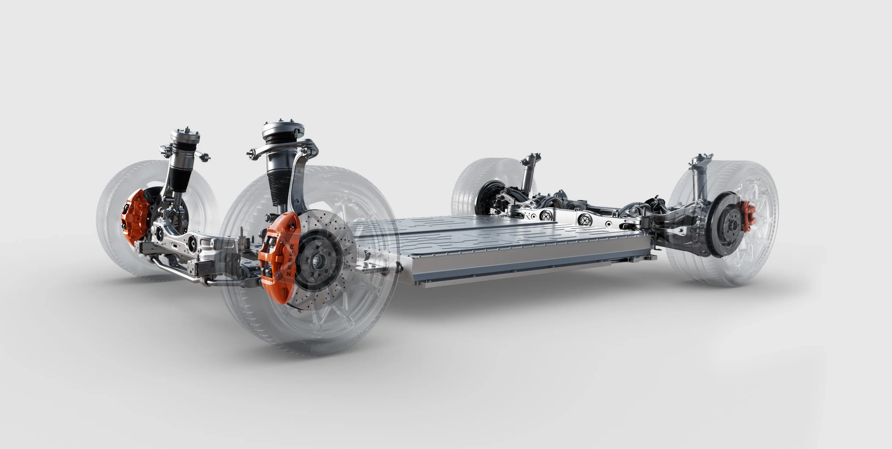 Zeekr 007 75 kWh RWD Max chassis view