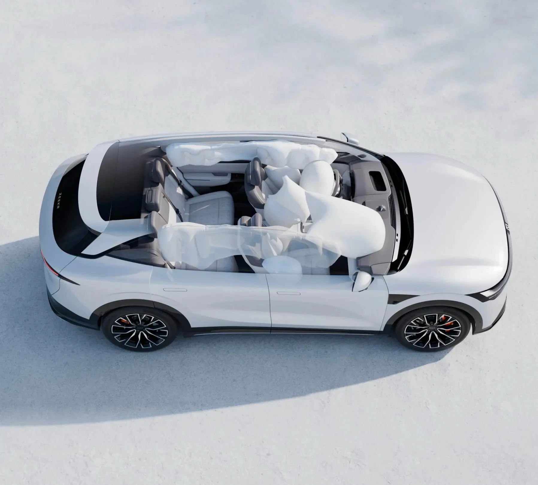 Zeekr 7X Long Range AWD airbags view