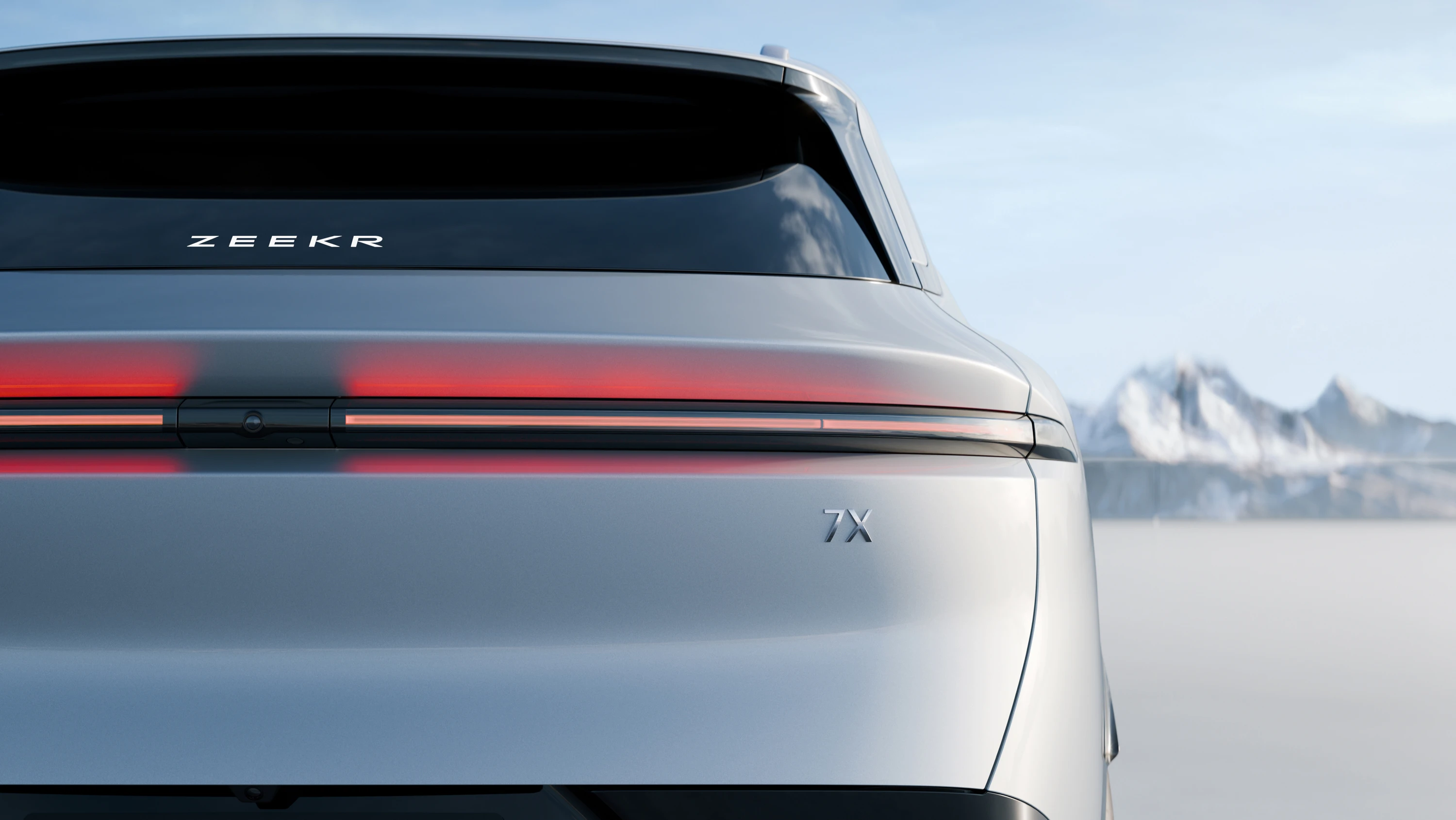 Zeekr 7X Long Range RWD rearlights view